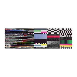 Amostra de papel de parede Premium Canvas - A imagem da realidade - Abstração, Pedaço, Ruído digital - 100x30 cm