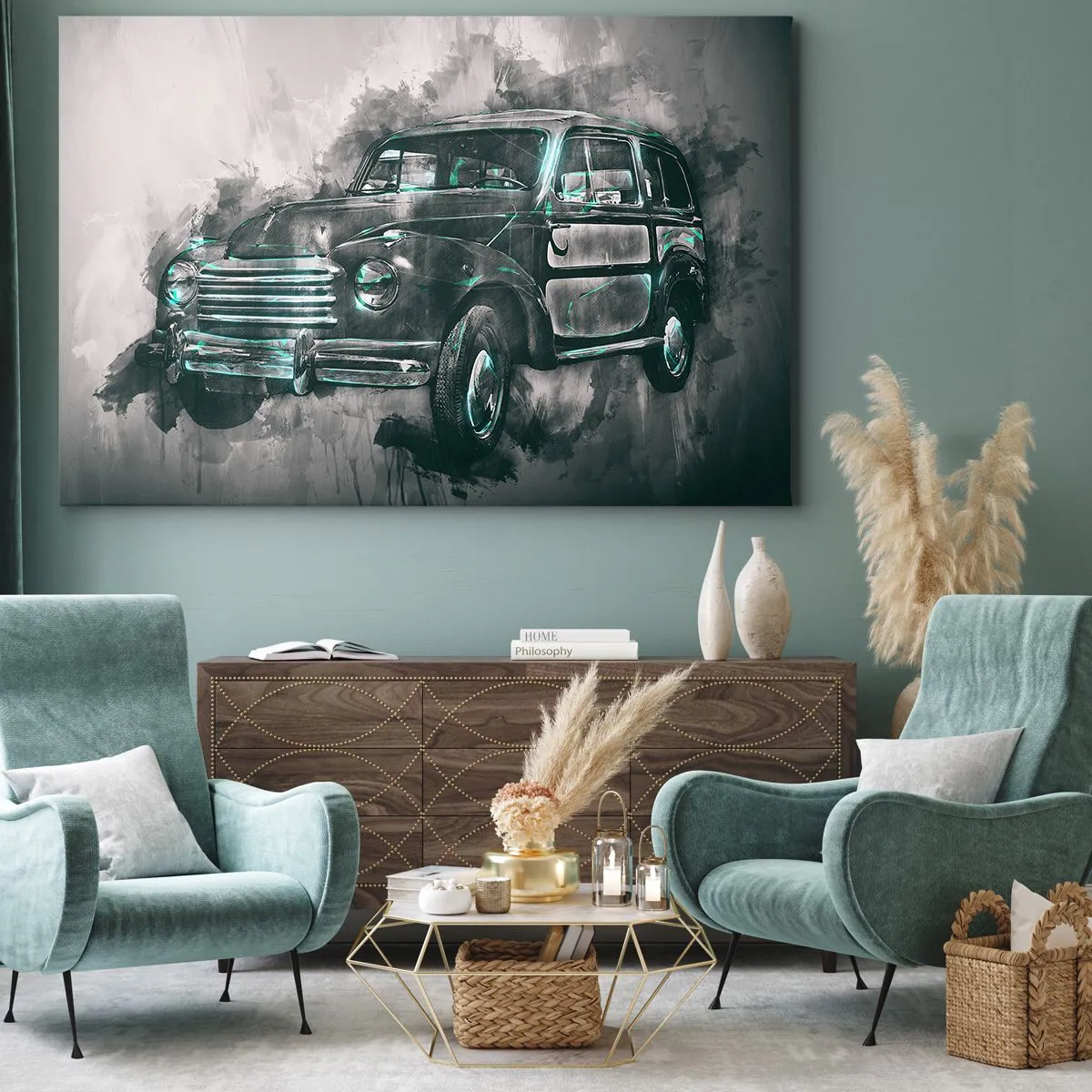 Quadro em tela - Ancestral respeitável - 120x80 cm