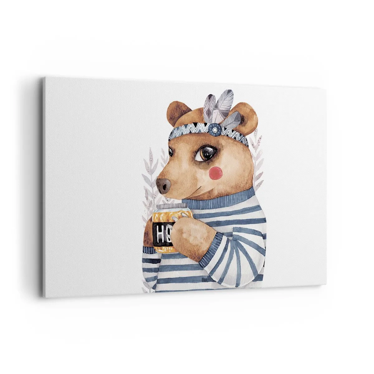 Quadro em tela - Doce ursa - 120x80 cm