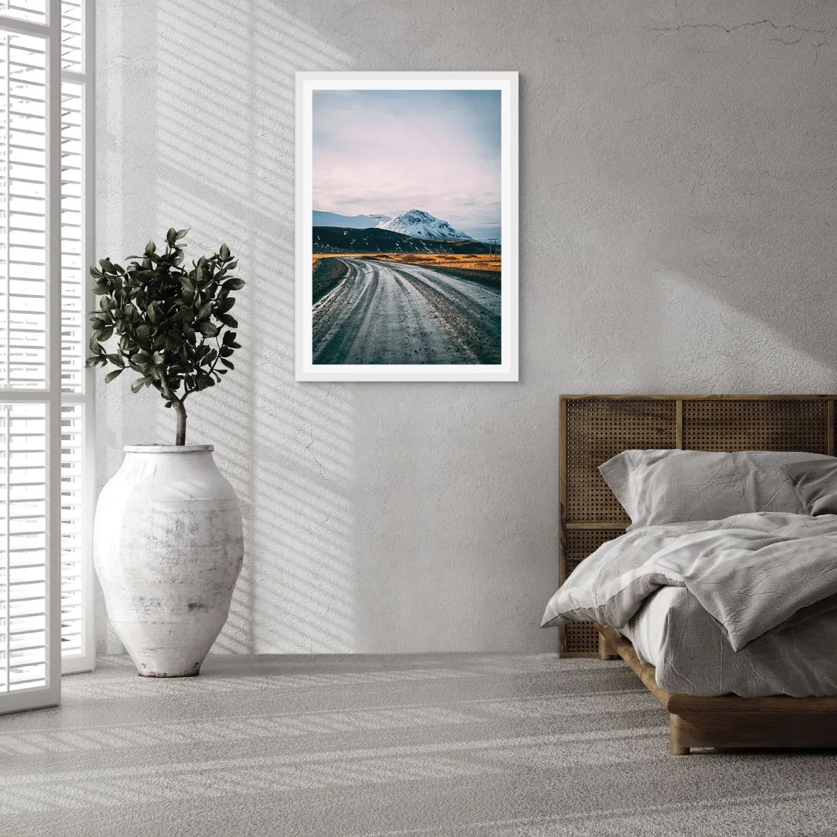 Pôster em moldura branca - No clima islandês - 40x50 cm