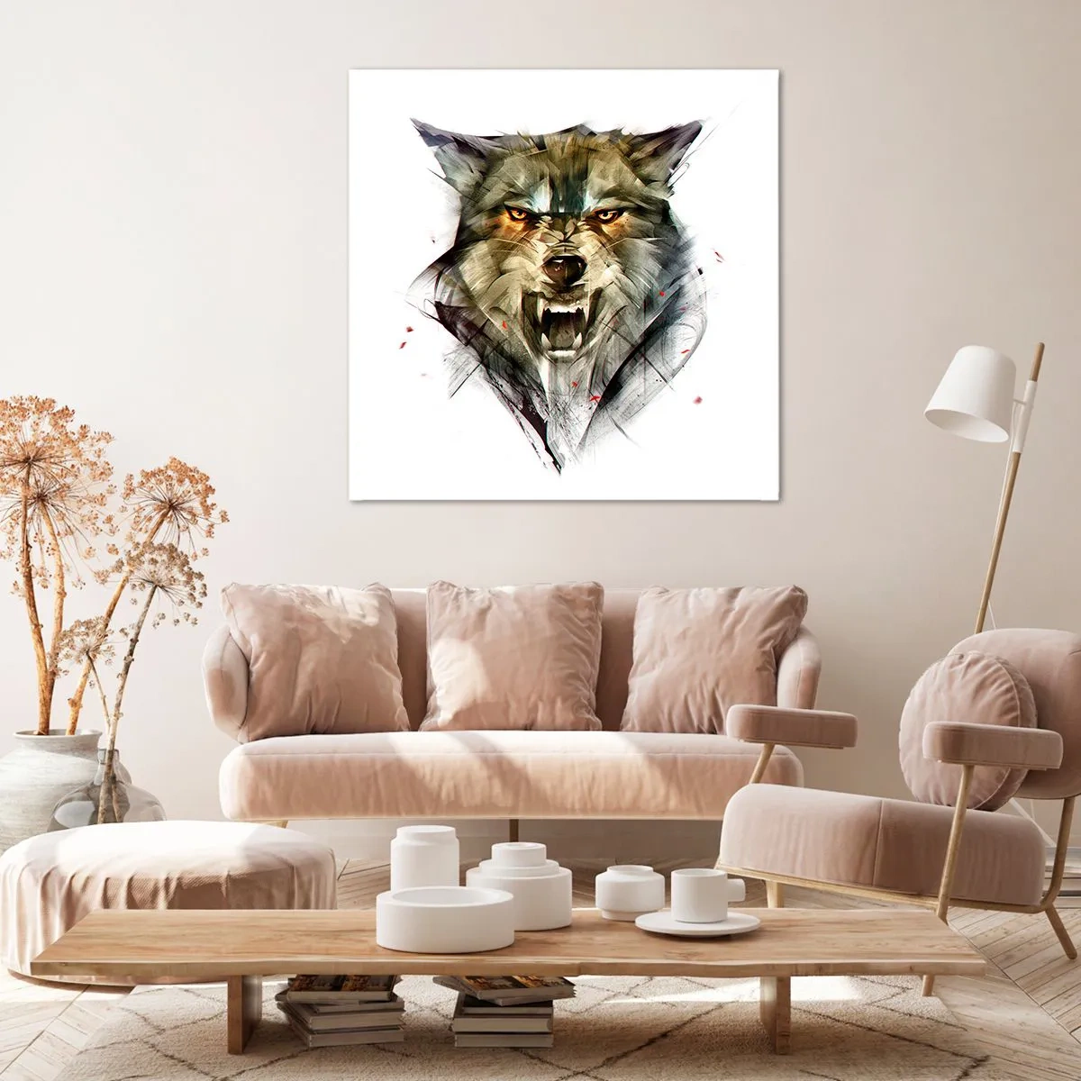 Quadro em tela - Nem um passo! - 70x70 cm