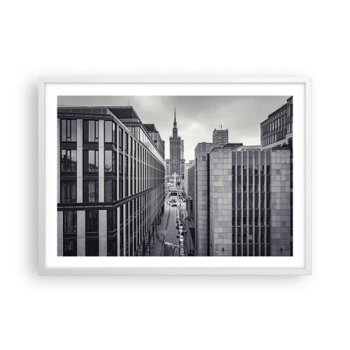 Pôster em moldura branca - Vale de Varsóvia - 70x50 cm