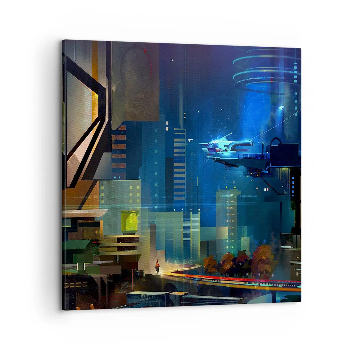 Quadro em tela - Num futuro próximo - 50x50 cm