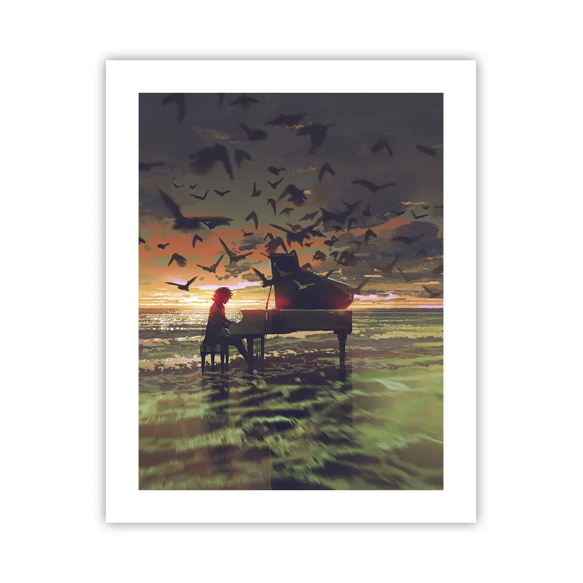Pôster - Um concerto de piano e ondas - 40x50 cm