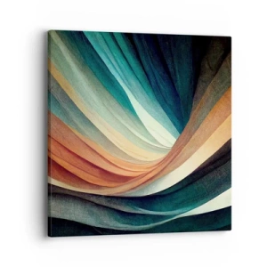 Quadro em tela - Tecido de cores - 40x40 cm