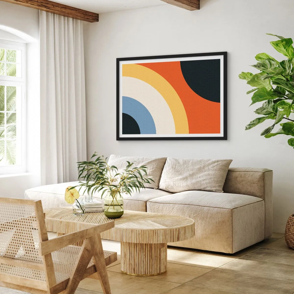 Pôster com moldura preta - Um para o outro - 50x40 cm