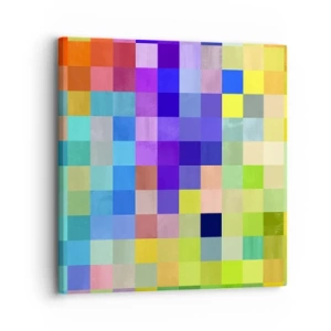 Quadro em tela - Todos diferentes, todos iguais - 30x30 cm