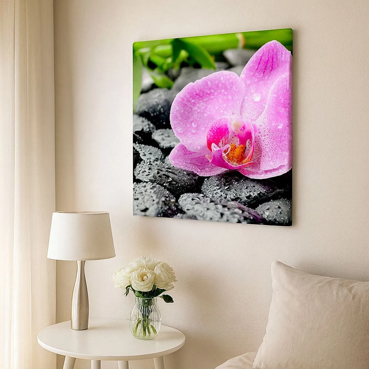 Quadro em tela - Como um coração aberto - 30x30 cm