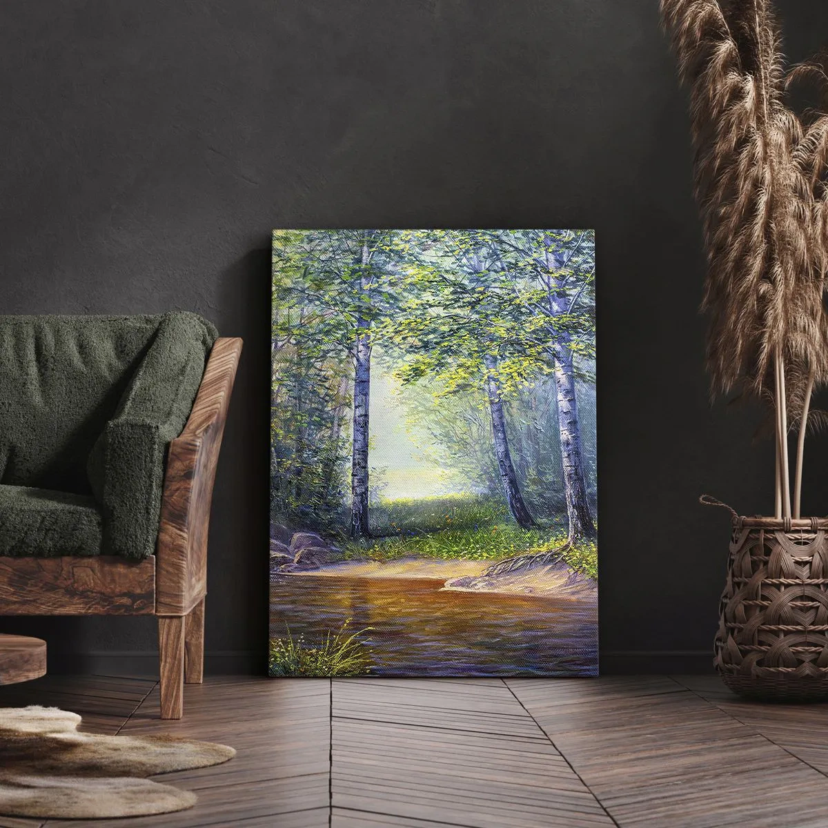 Quadro em tela - Cenário idílico - 45x80 cm