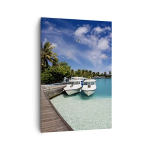 Quadro em tela - No entanto, o paraíso existe - 70x100 cm