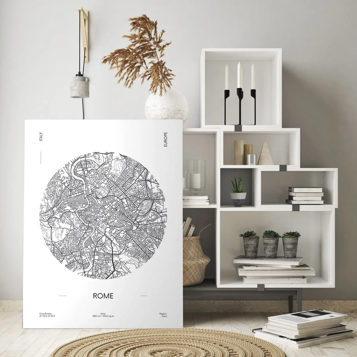 Quadro em vidro - Anatomia de Roma - 70x100 cm