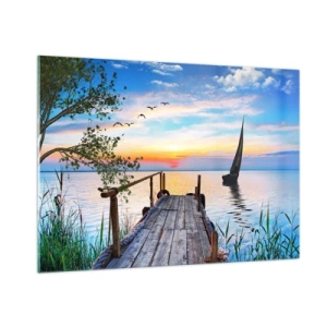 Quadro em vidro - Boa noite - 100x70 cm