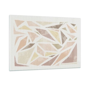 Quadro em vidro - Composição de vitral - 120x80 cm