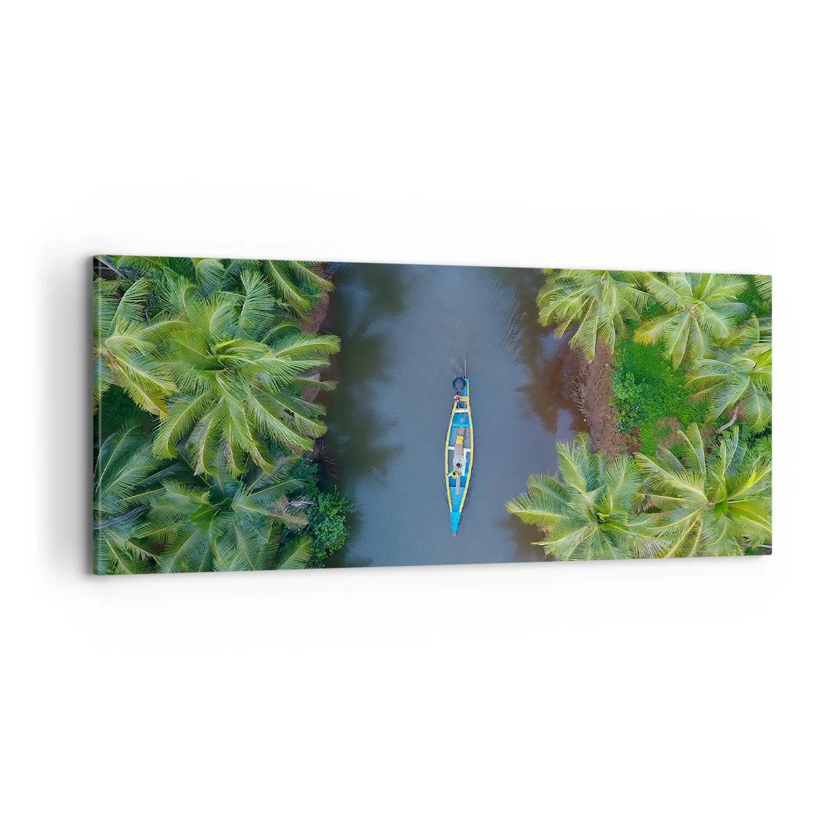 Quadro em tela - Em uma trilha tropical - 100x40 cm
