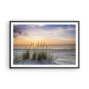 Pôster com moldura preta - Olhe, pense, sinta - 91x61 cm