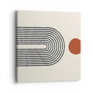 Quadro em tela - Magnetismo de formas e cores - 30x30 cm