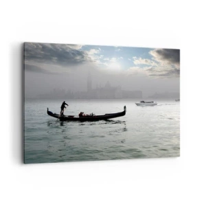 Quadro em tela - Uma cidade fabulosa feita de água e nevoeiro - 120x80 cm