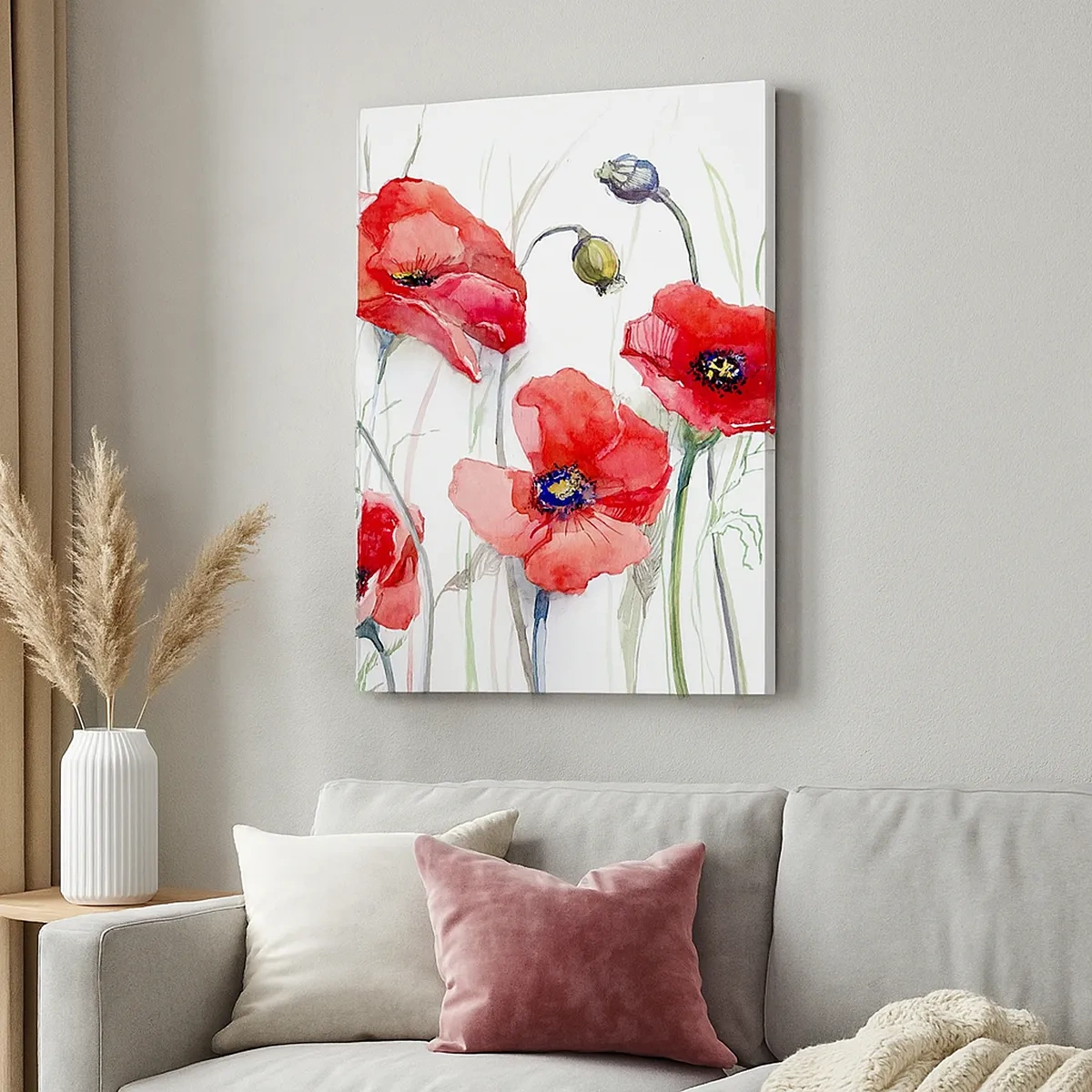 Quadro em tela - Flores polacas - 50x70 cm