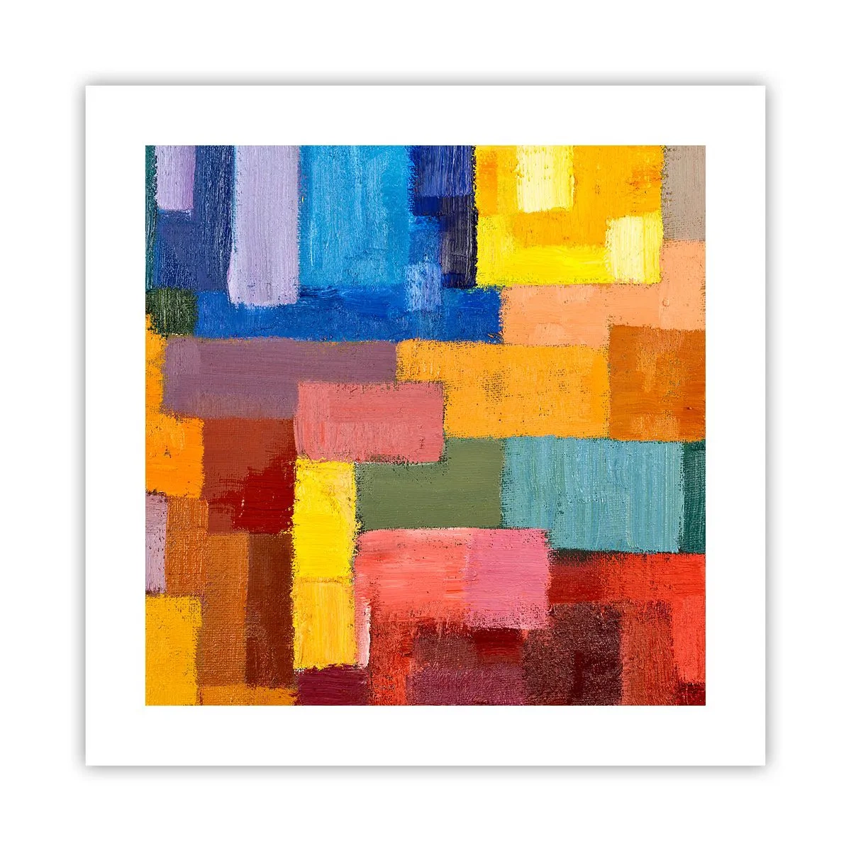 Pôster - Cada um diferente, todos coloridos - 40x40 cm