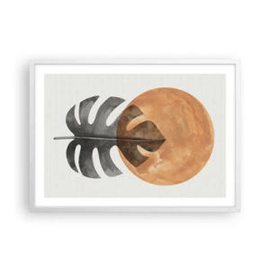 Pôster em moldura branca - Sempre o sol - 70x50 cm