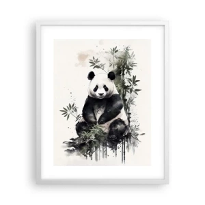 Pôster em moldura branca - Saudações da China - 40x50 cm