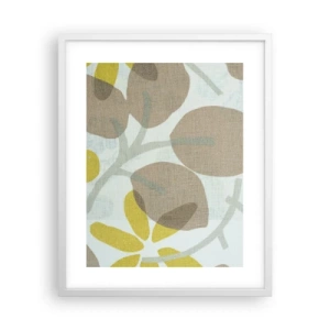 Pôster em moldura branca - Composição a pleno sol - 40x50 cm