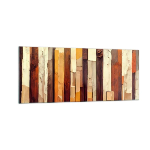 Quadro em vidro - Hino das árvores da floresta - 100x40 cm