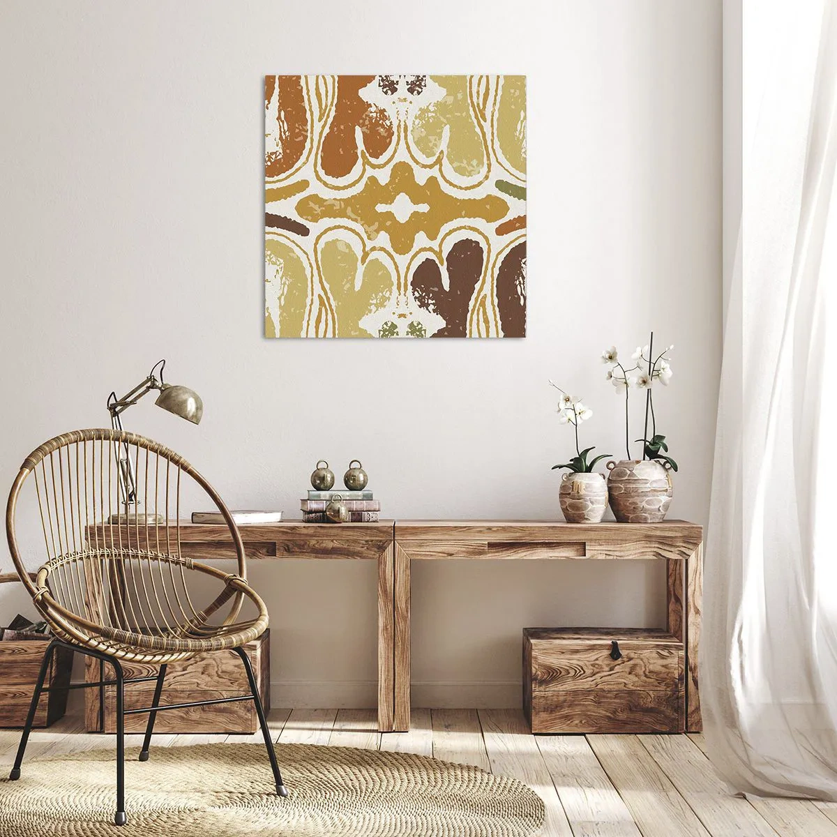 Quadro em tela - Abstração sentimental - 60x60 cm