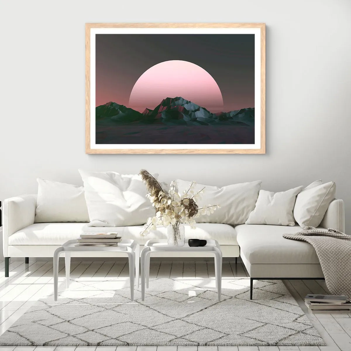 Pôster com moldura de carvalho claro - Numa galáxia vizinha - 40x30 cm