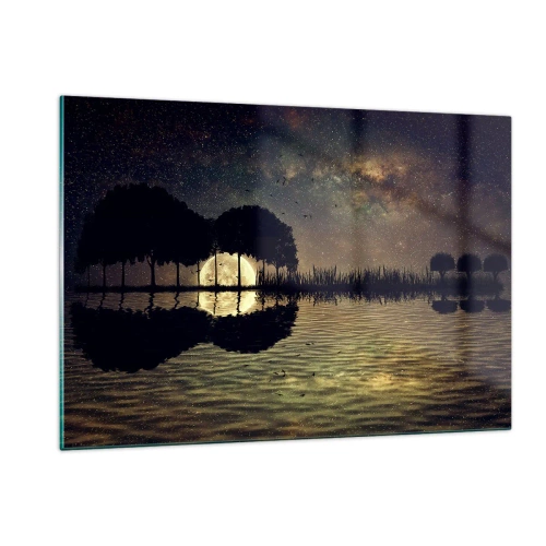 Quadro em vidro - Uma noite no Fim do Mundo - 120x80 cm