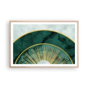 Pôster com moldura de carvalho claro - Outro sistema solar - 91x61 cm