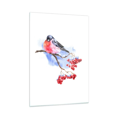 Quadro em vidro - Inverno a cores - 50x70 cm