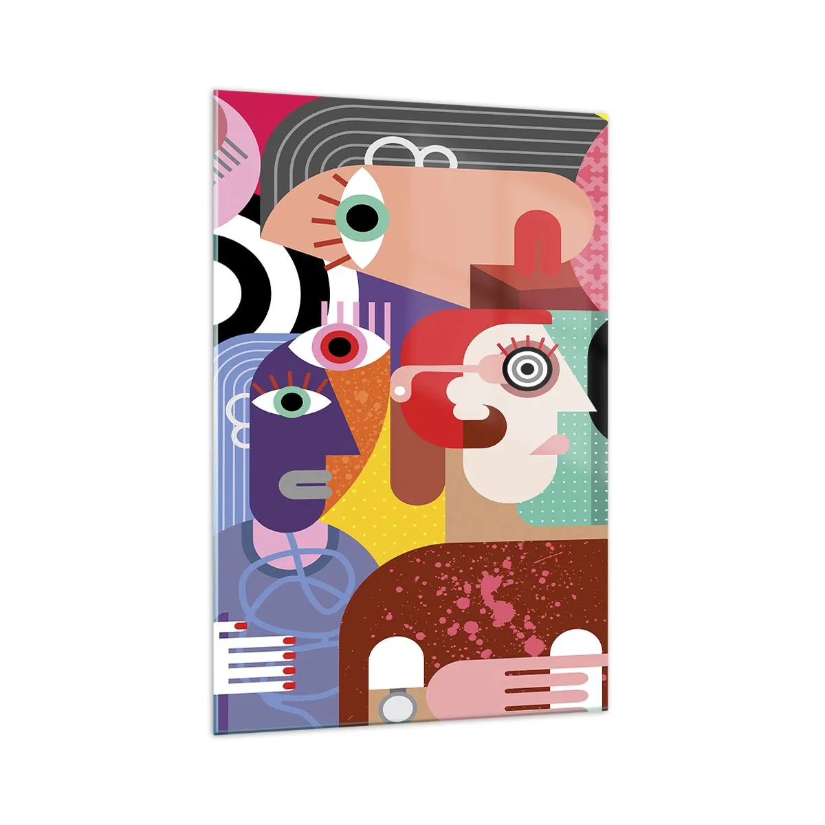 Quadro em vidro - Viemos da parte do Sr. Picasso - 70x100 cm