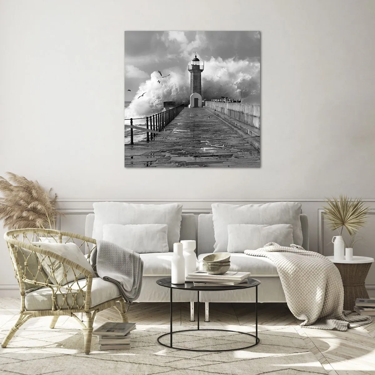 Quadro em vidro - Destemida - 60x60 cm