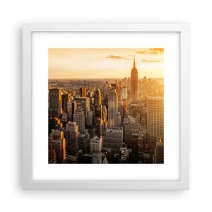 Pôster em moldura branca - Crescer ao sol - 30x30 cm