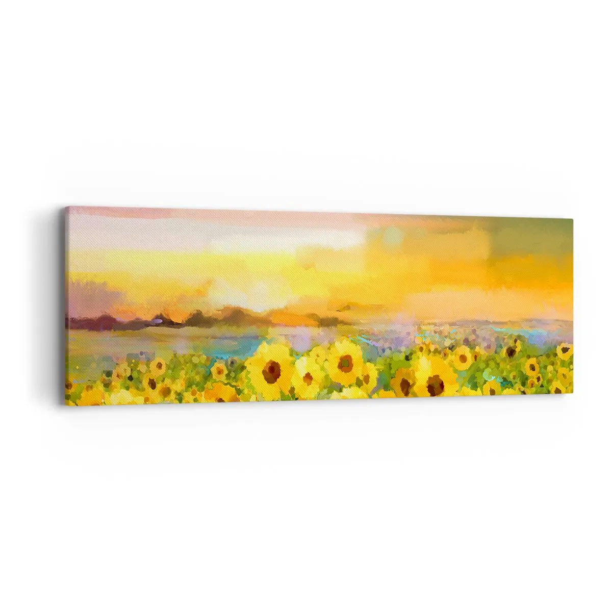 Quadro em tela - O próprio sol desceu à terra - 90x30 cm