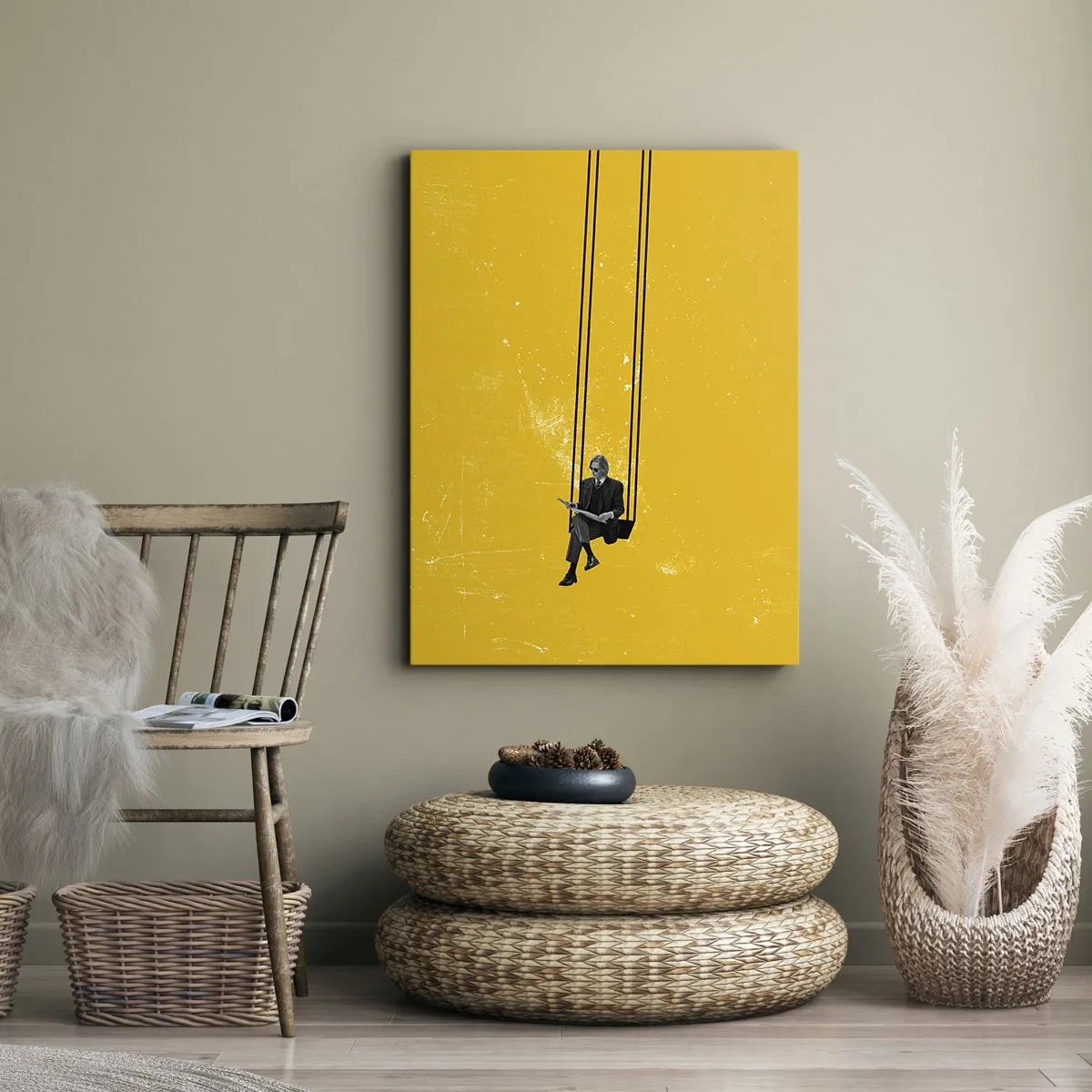 Quadro em tela - Dia como todos os dias - 50x70 cm