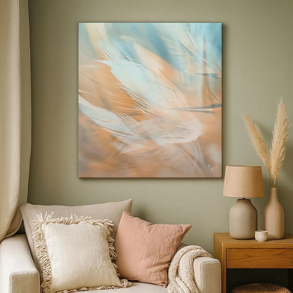 Quadro em tela - Na terra da gentileza - 30x30 cm