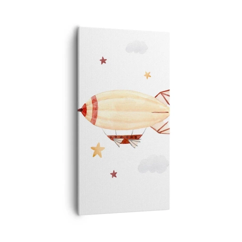 Quadro em tela - Dirigível - 55x100 cm
