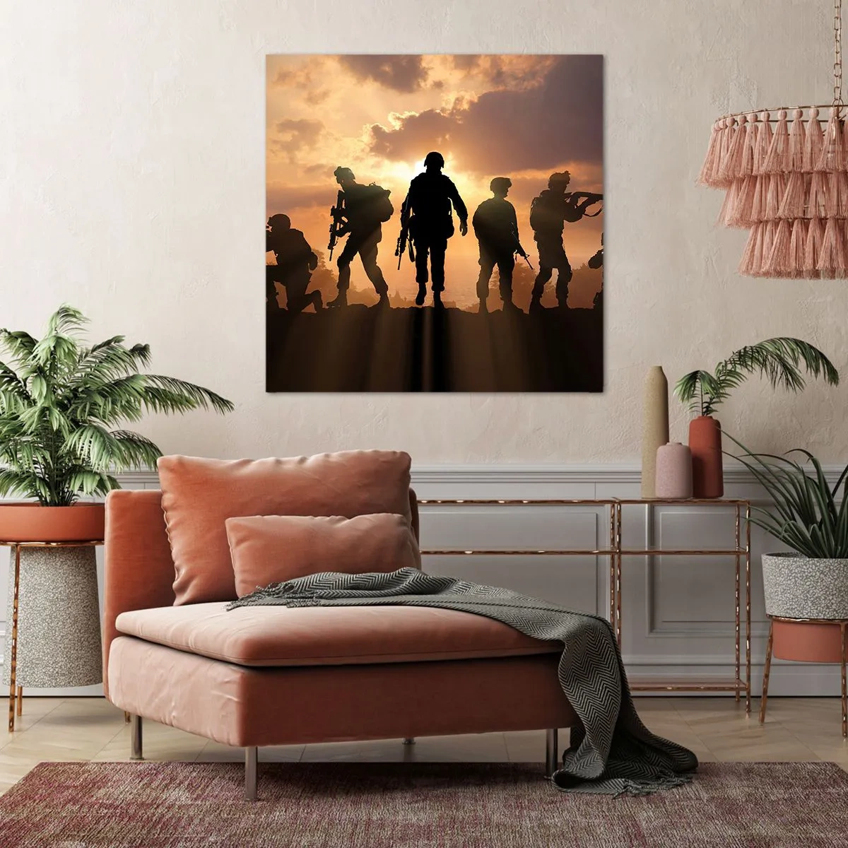 Quadro em tela - Brothers in arms - 60x60 cm