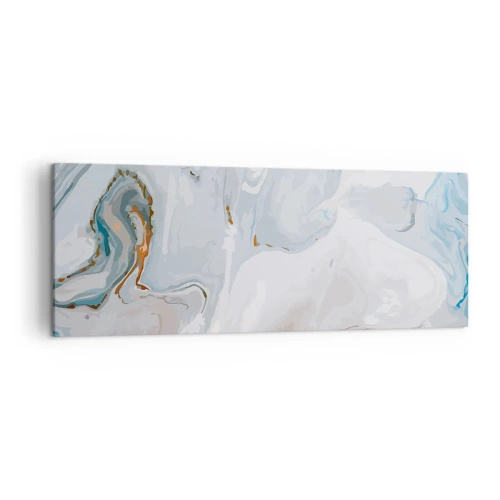 Quadro em tela - Branco elevado - 140x50 cm