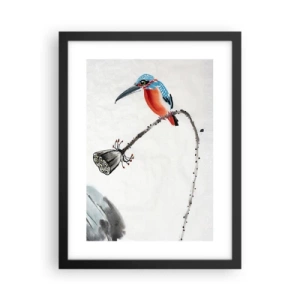 Pôster com moldura preta - A vida do prado - 30x40 cm