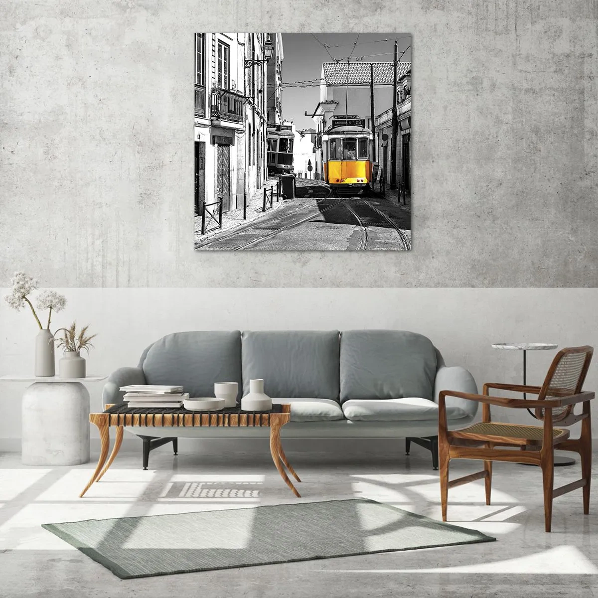 Quadro em vidro - O Espírito de Lisboa - 70x70 cm