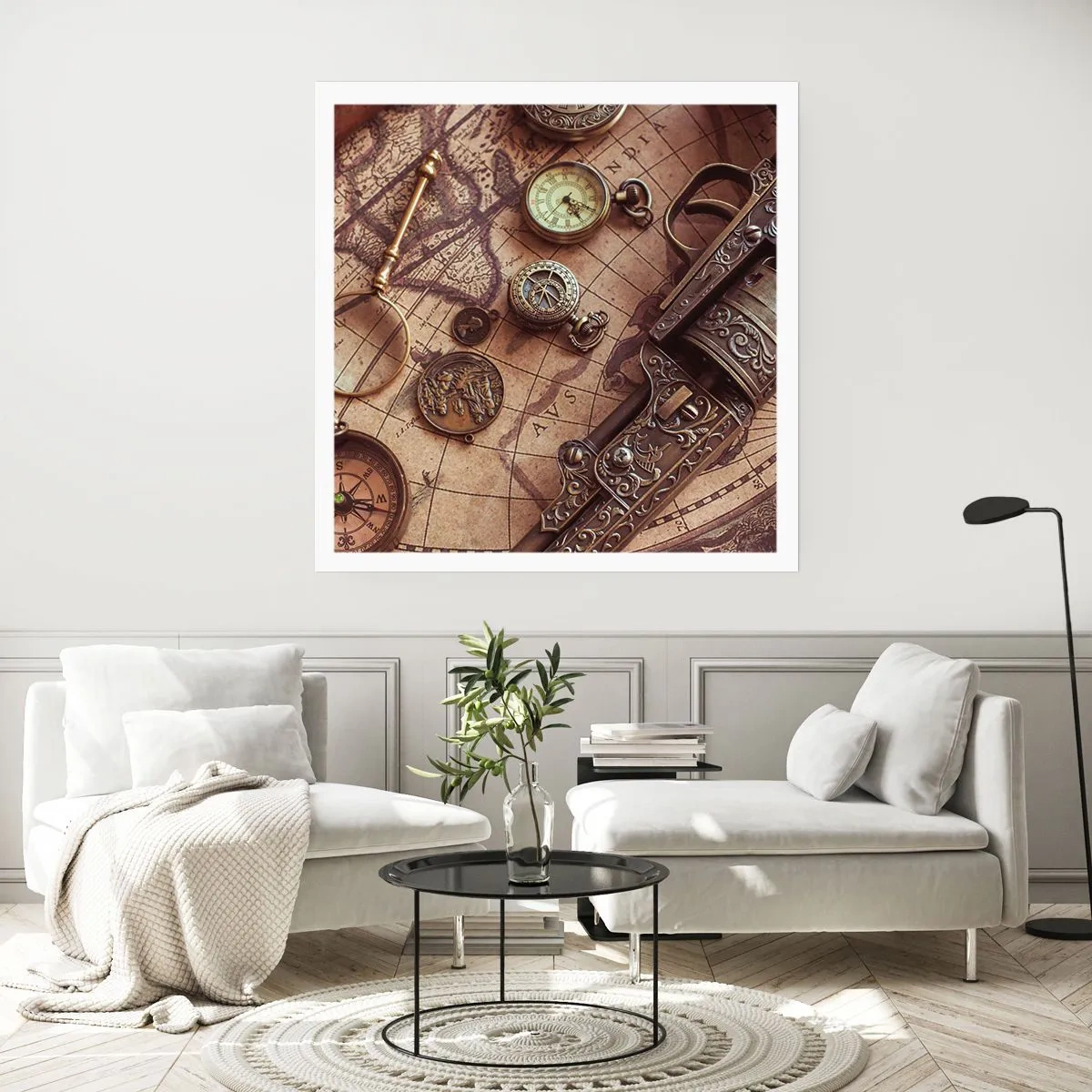 Pôster - A aventura nos chama - 40x40 cm