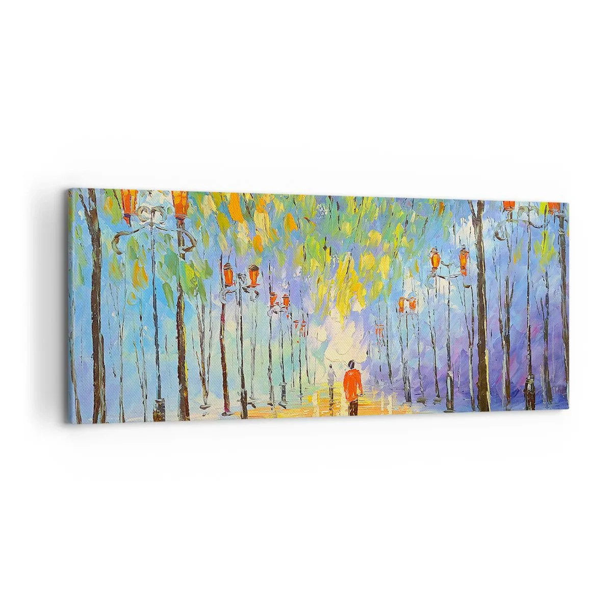 Quadro em tela - Canto nocturno da chuva - 100x40 cm