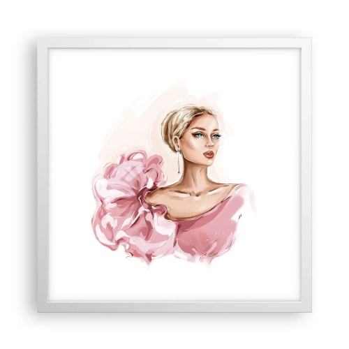 Pôster em moldura branca - Parece pintada... - 40x40 cm