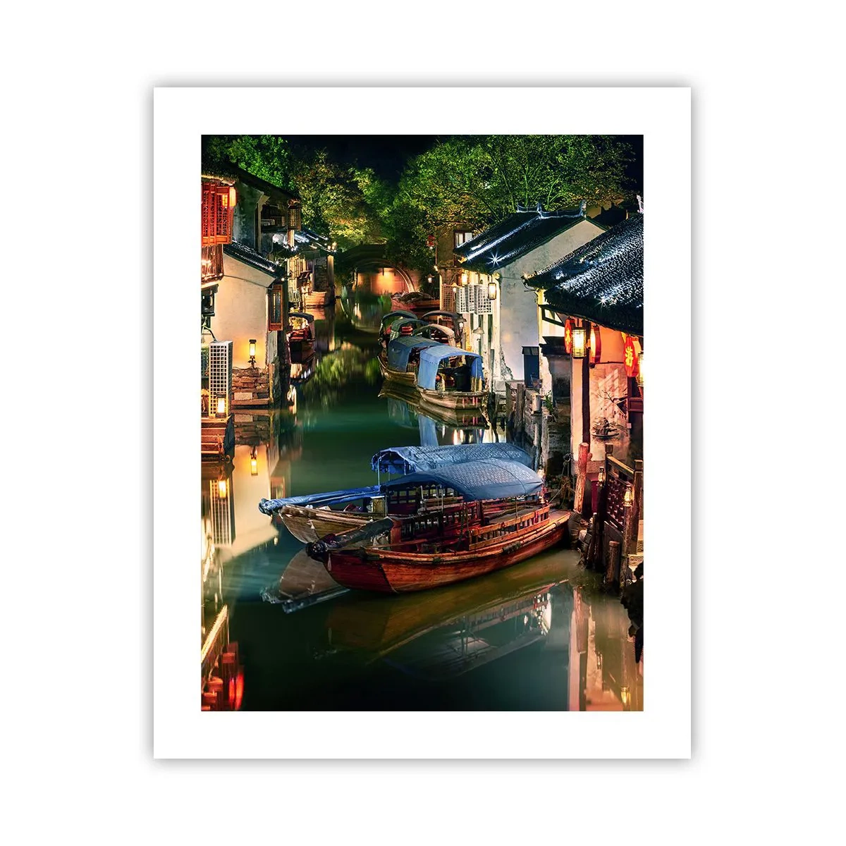 Pôster - Uma noite em uma rua chinesa - 40x50 cm