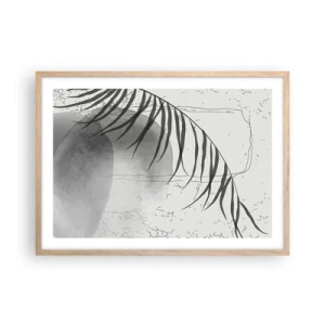 Pôster com moldura de carvalho claro - O sutil exotismo da natureza - 70x50 cm