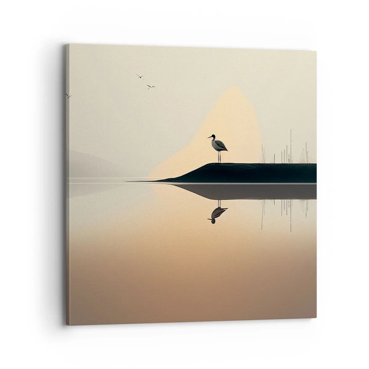 Quadro em tela - Senhor no lago - 70x70 cm