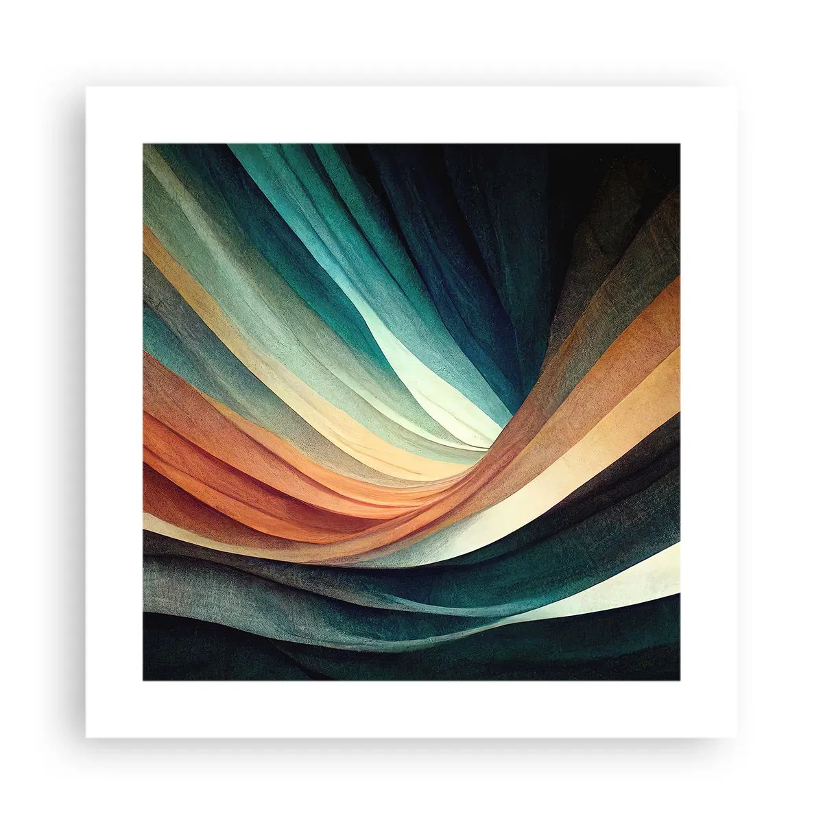 Pôster - Tecido de cores - 40x40 cm